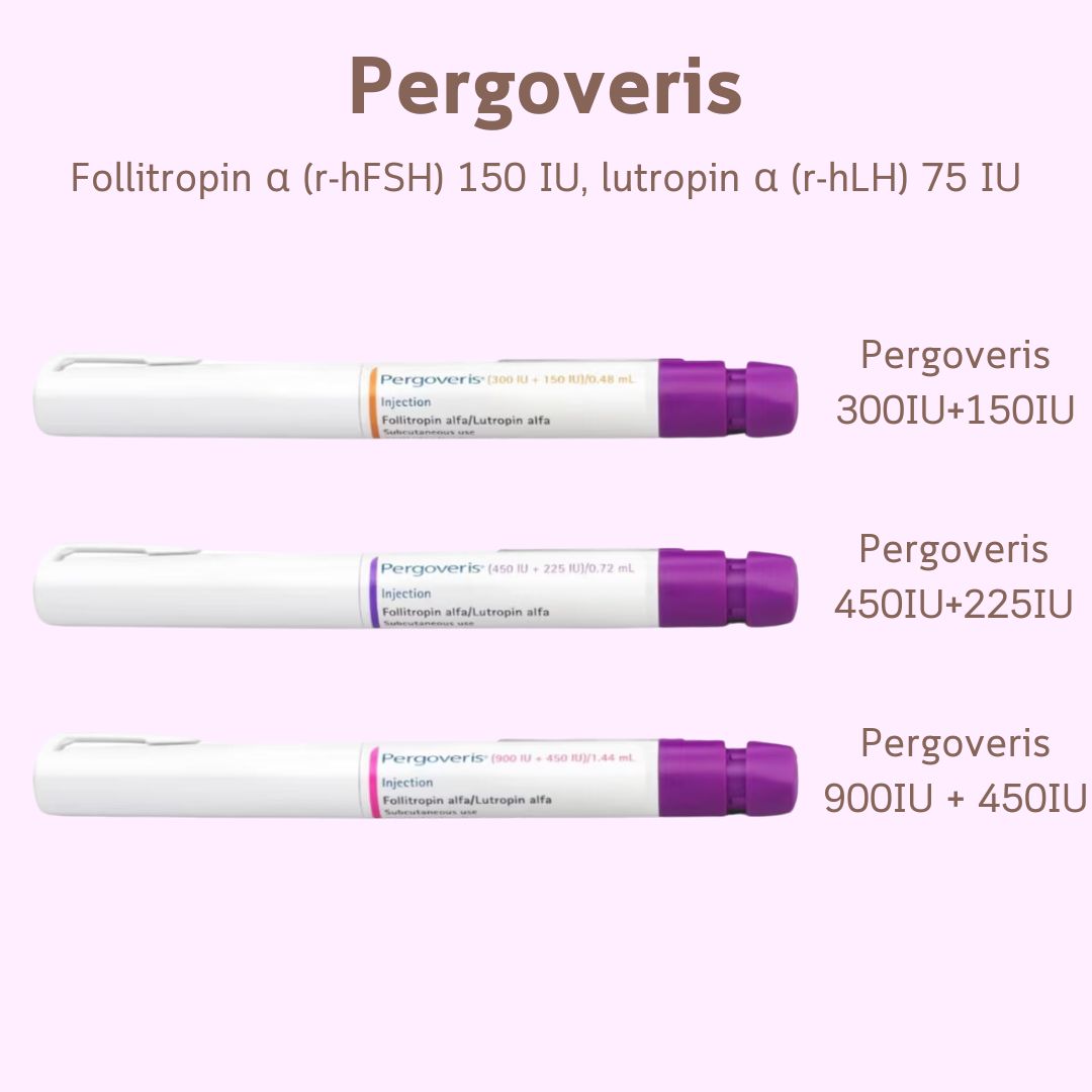 Pergoveris — Recombinant FSH + LH (2:1) 300+150, 450+225, 900+450 IU